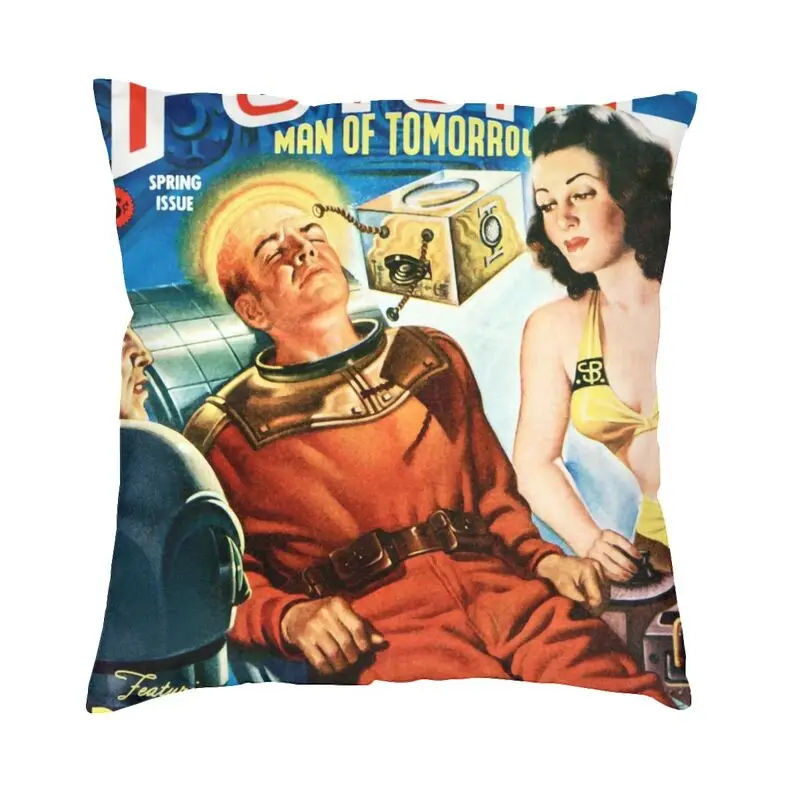 Custom Captain Future Square Pillow Case Home Decorative Cushions Throw Pillow for Living Room Double-sided Printing
