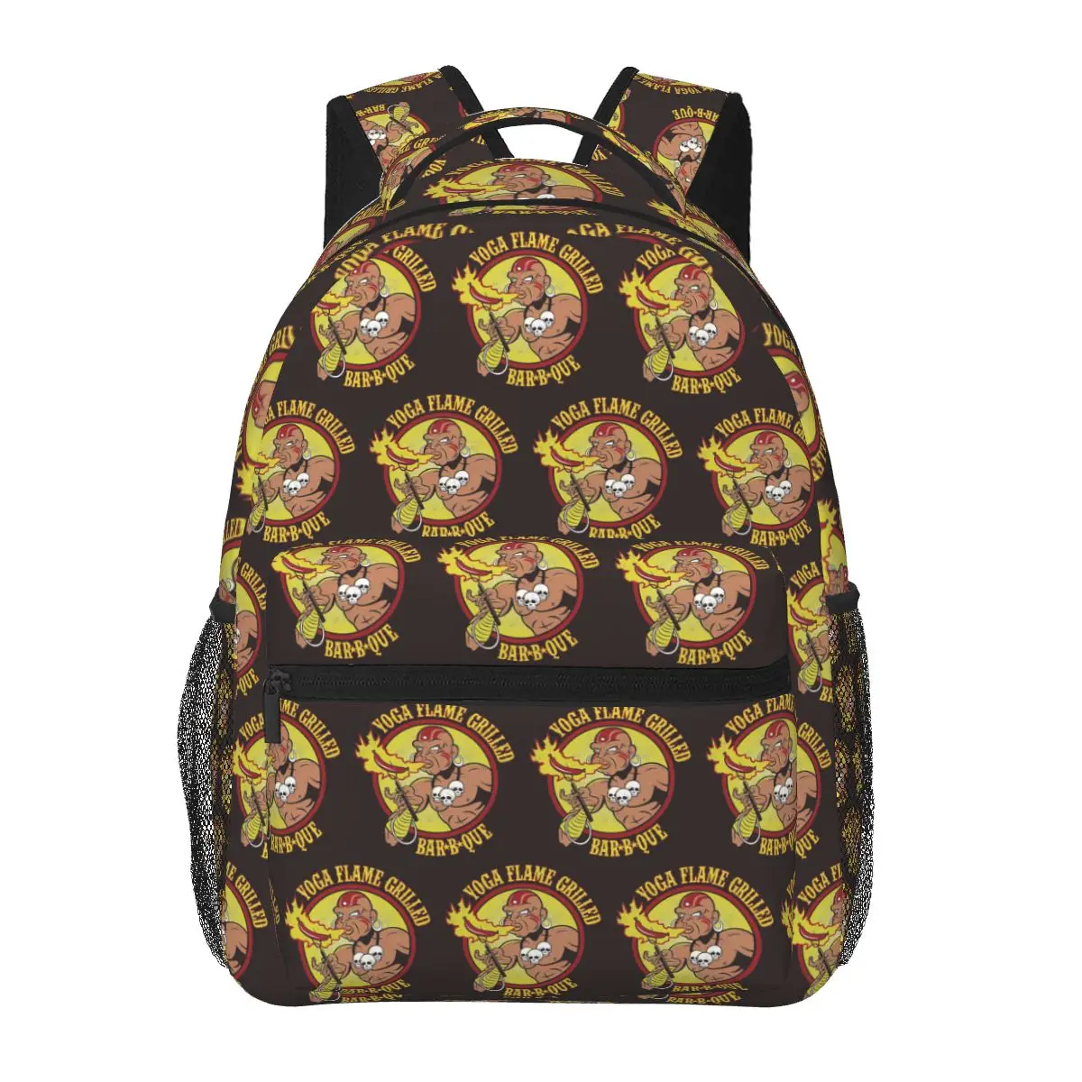 Street Fighter Dhalsim Fighting Anime Backpacks Boys Girls Bookbag Students School Bags Rucksack Shoulder Bag Large Capacity