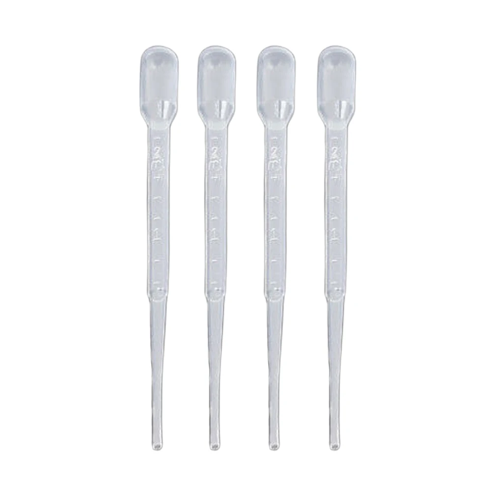 50pcs Graduated Pipettes Dropper Plastic Disposable Essential Oils Pipettes Makeup Tools Transfer Pasteur Pipettes Clear for Lab