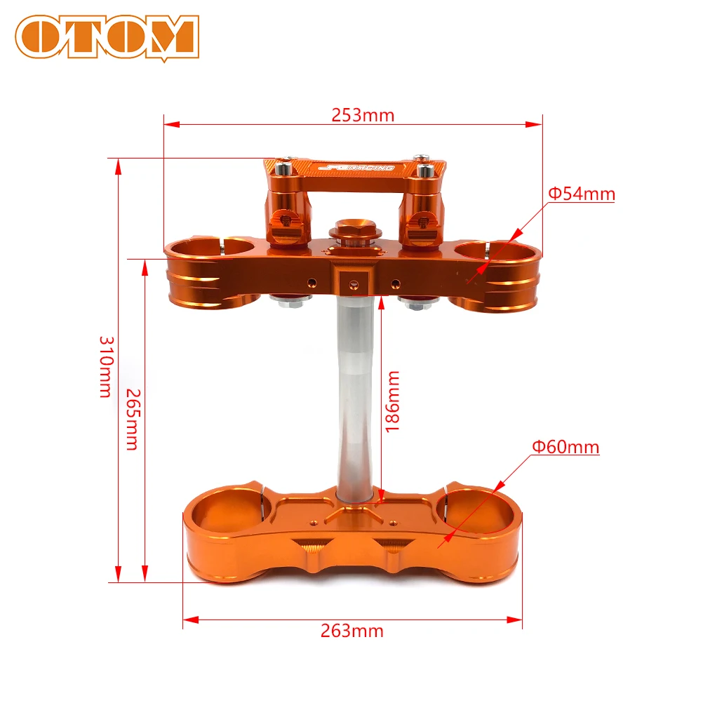 OTOM For KTM Motorcycle Steering Stem Assembly Upper/Lower Triple Tree Clamps And Riser Adaptor Bar Mount SX EXC XCW XCF 125-530