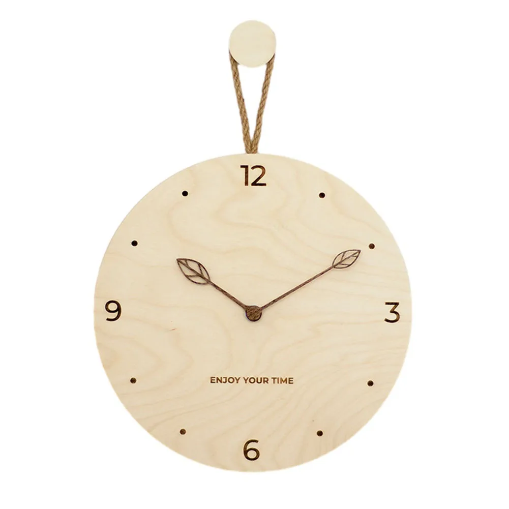 Wall Clock Hanging Clock 1 Pc 10 Inches Easy Installation Hemp Rope Home Decoration Nordic Minimalist Brnd New