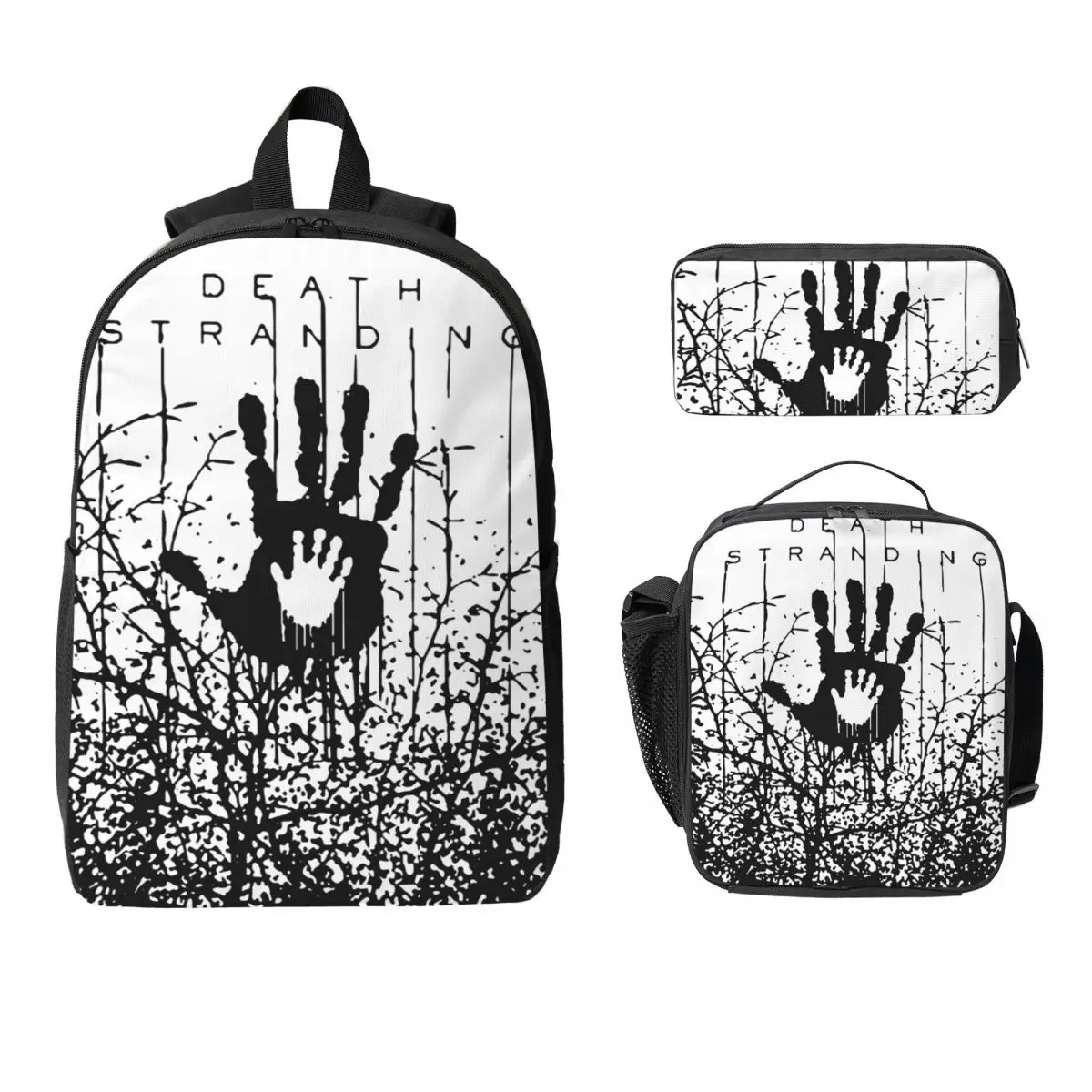 

In The Forest Death Stranding Game Backpack Student BookBag School Bag Shoulder Bags 3ps Insulated Lunch Bag Pencil Case