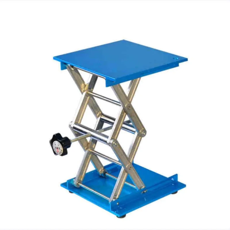 Laboratory stainless steel lifting table 250 * 250MM Manual control aluminum