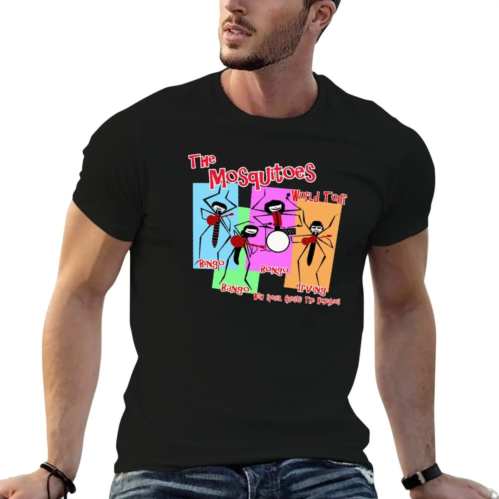 The Mosquitoes Concert Shirt T-Shirt Work Daily Short Sleeve Top