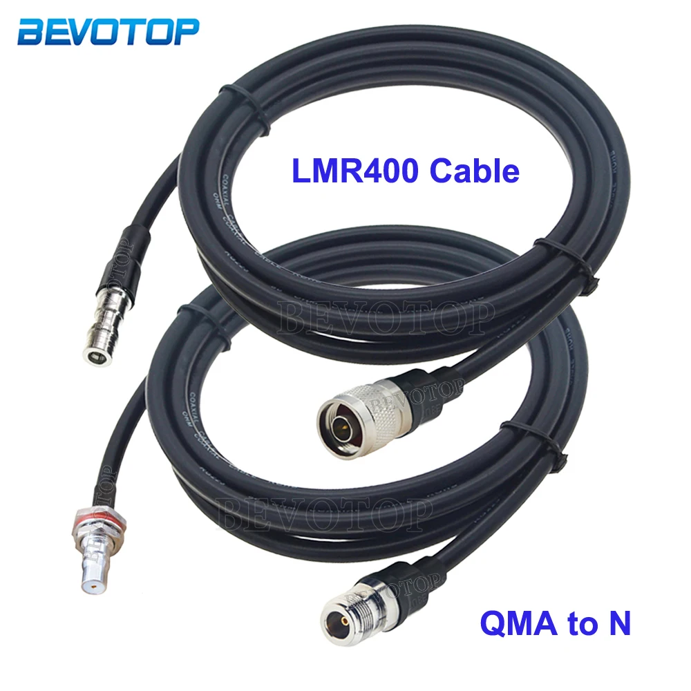 1PCS LMR400 QMA to N Cable QMA Male/Female to N Male/Female Connector 50-7 50 Ohm Low Loss LMR-400 RF Coaxial Jumper 15cm-30m