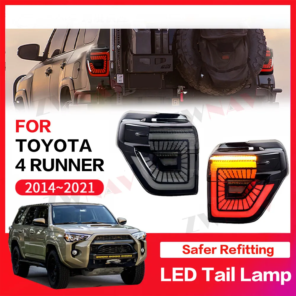 

For Toyota 4 Runner 2014-2020 Car LED Tail Light Assembly Rear Running Lamp Brake Taillamp Reverse Dynamic Streamer Turn Signal