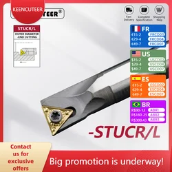 HSS H08K-STUCR09 H10K-STUCR09 H12M-STUCR11 H14N-STUCR11 High speed steel turning tool STUCR  Holder Cutter Bar CNC Lathe