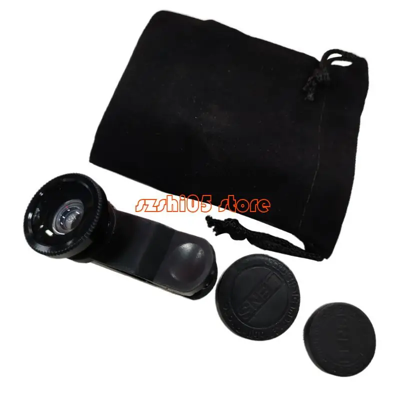 781E Phone Camera Lens 3 In 1 Camera Lens Clip Lens Wide Macro Fish Eye Lens