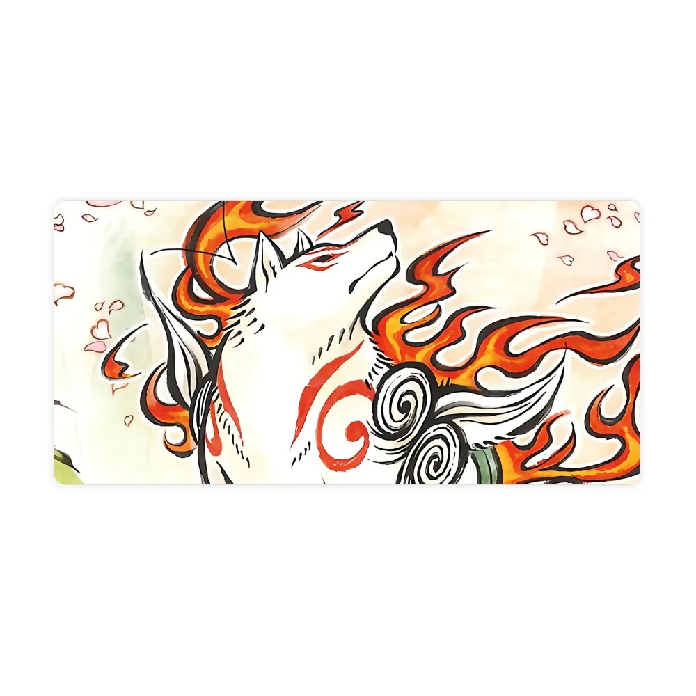 

Коврик для мыши с абстрактным узором в виде волчьего духа, игровой коврик для стола, нескользящая резиновая основа, большой коврик для мыши для ПК, ноутбука, клавиатуры, офиса