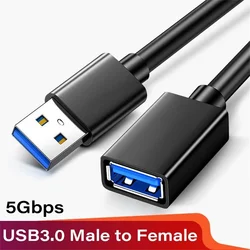 USB 3.0 Extension Data Cable USB Extension Cable Male To Female Extender Cable 5Gbps Data Cord For Computer Camera Printer TV