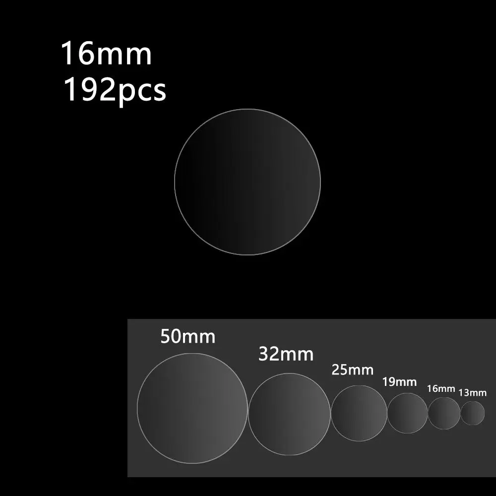 

8/24/48/70/96/132pcs PVC Wafer Gloss Self Adhesive Label Transparent Dot Sticker File Sealing