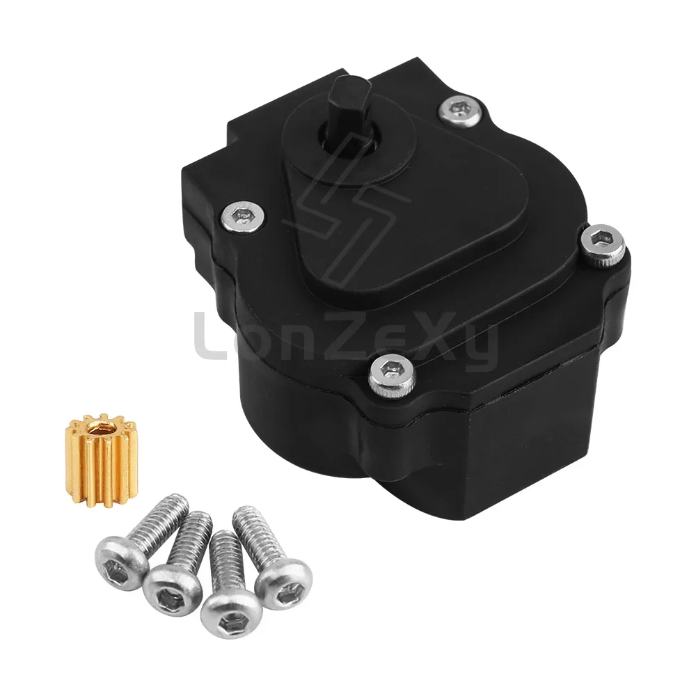 Plastic Gearbox Assembly 27.7g for Redcat Ascent 18 1/18 RC Crawler, Complete Transmission Box with 11T Pinion Gear & Screws
