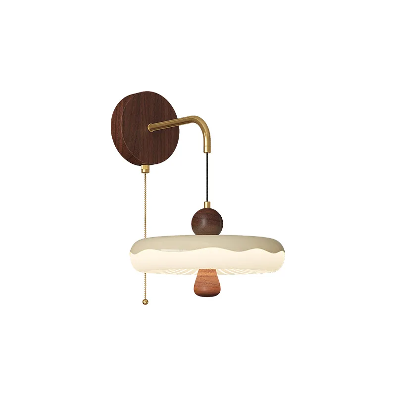 

Medieval style stowable wall lamp bedroom bedside lamp French retro living room sofa background wall eye protection lamp