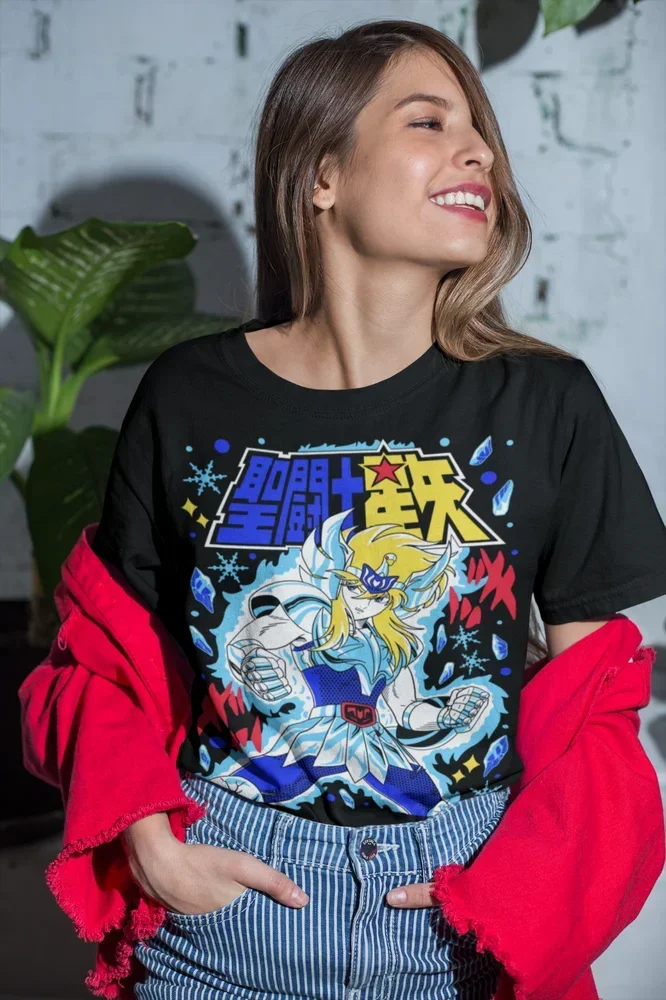 Saint Seiya Hyoga T-shirt, zodiac knights, ikki, manga, anime, shun,shiryu Tee