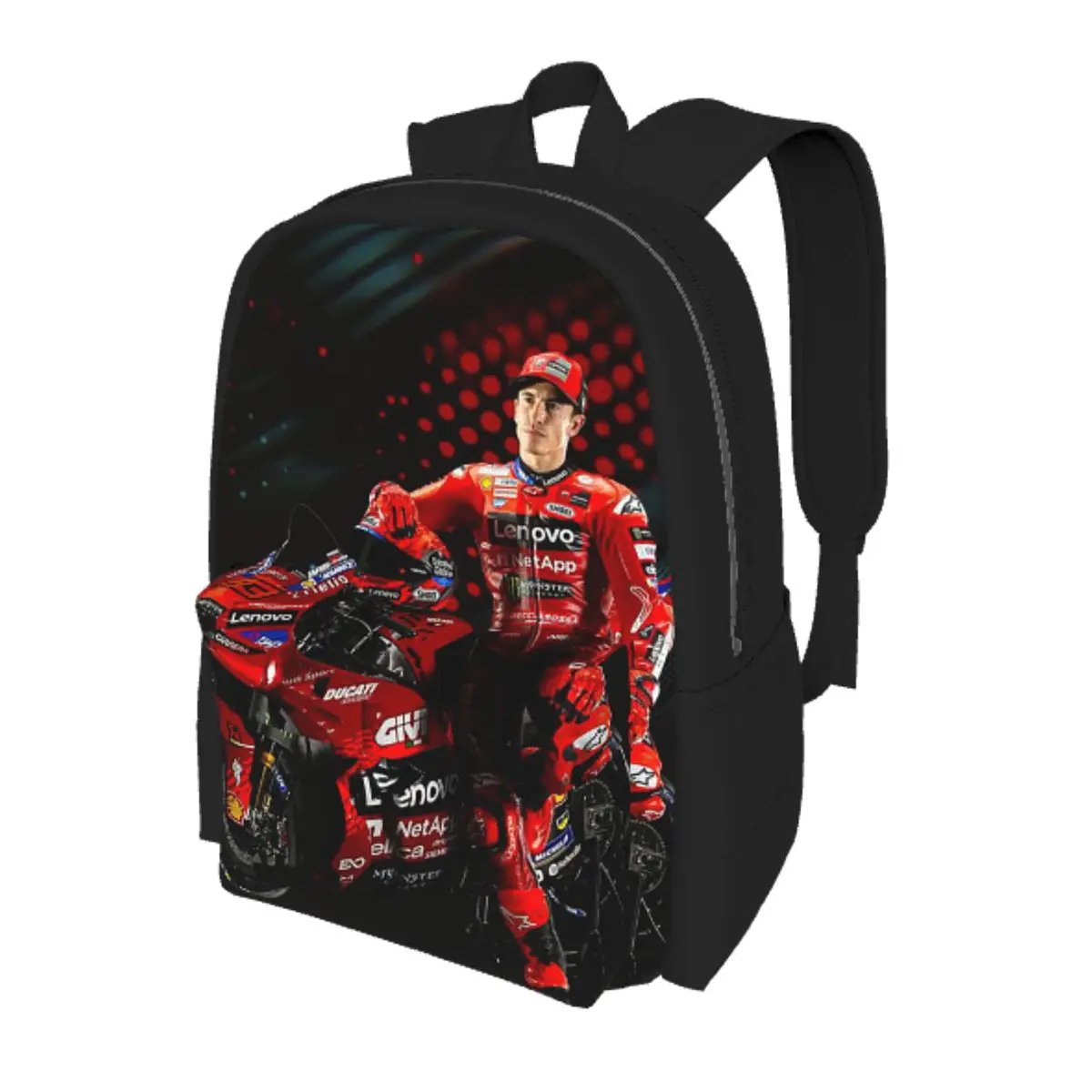 

Motorcycle Marqueze Student Backpack School Bag Hiking Travel Daypack for Men Women Bookbag Shoulder Bags