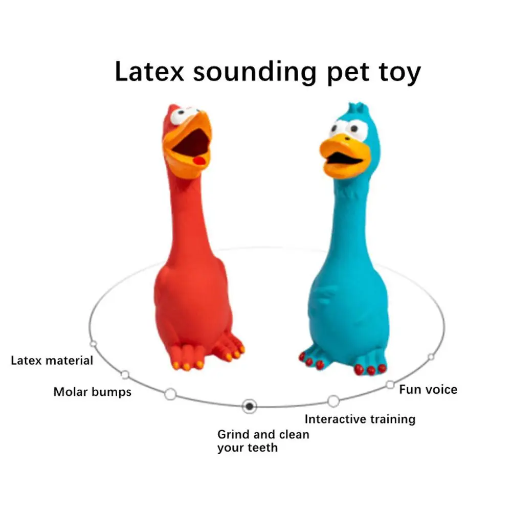 Screaming Chicken Bite Dog Toy Latex Chicken Shape ,Chew And Vent Decompression For Puppy Cats ,latex Vent Chicken Pet Supplies