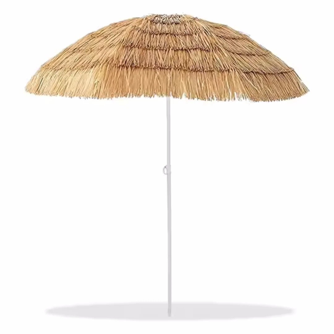 Starley Opvouwbare Strandparasol, Uv-Bescherming Parasol, Tuinparasol, Zwembad, Patio, Ronde,