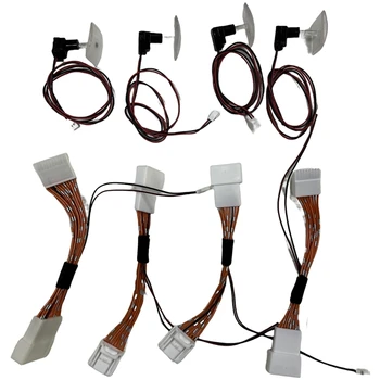 자동차 인테리어 분위기 램프, 4 도어 보관함, LED 앰비언트 라이트, 아이스 블루 LED 램프 라이트, 도요타 CAMRY 2018-2022, 4 개 