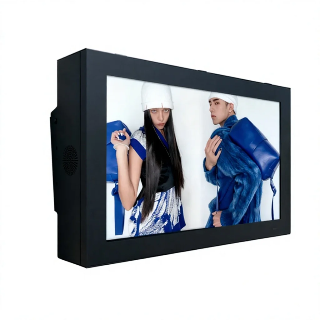 Weather-resistant Wall-mounted Touchscreen Outdoor LCD Display Screen High Brightness Commercial Retail Store Shopping Mall