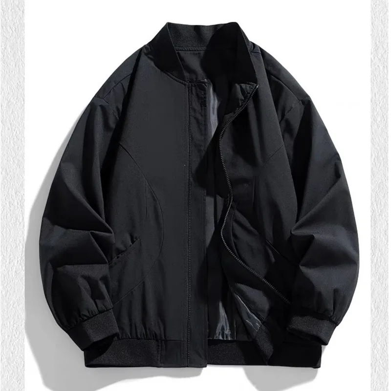 Men's Lightweight Baseball Jacket Spring Autumn Korean Style Casual Youth Student Varsity Outerwear
