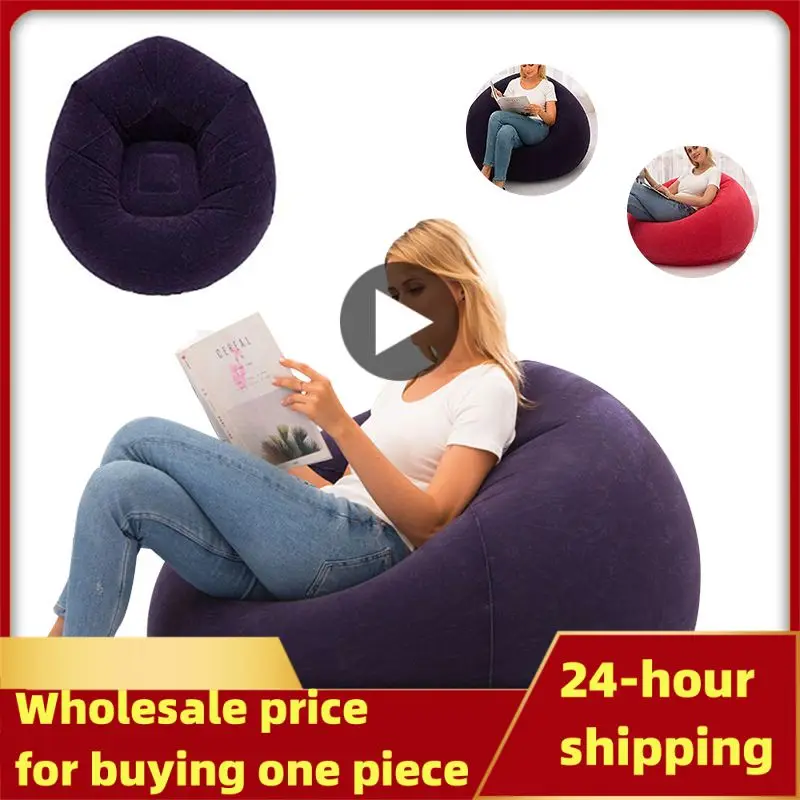 Large Lazy Inflatable Sofa Chairs PVC Lounger Seat Bean Bag Sofas Pouf Puff Couch Tatami Living Room Supply