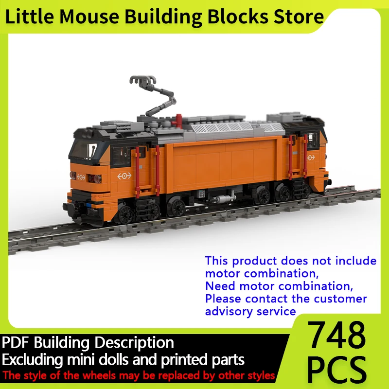 

Модель городской автомобиль MOC, строительные кирпичи, железная дорога E500, электрический локомотив, модульная технология, подарки, праздник, сборка, детские игрушки, костюм