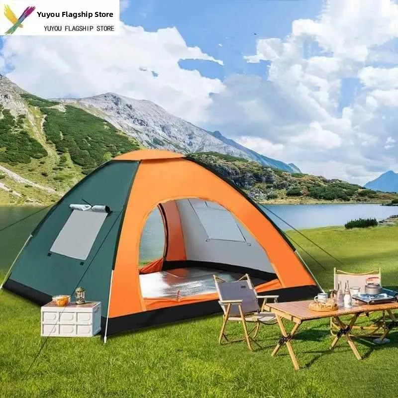 Automatic Outdoor Tent Family Home Use Anti-UV Insect Proof Indoor Small House Adult Child Tent Double Layer Structure Resin ... view 2