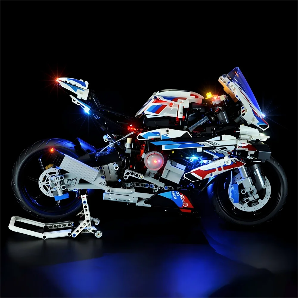 LYBMTWF LED-verlichtingsset compatibel met Lego 42130 motorfietsbouwstenen model (exclusief de modelstenen)