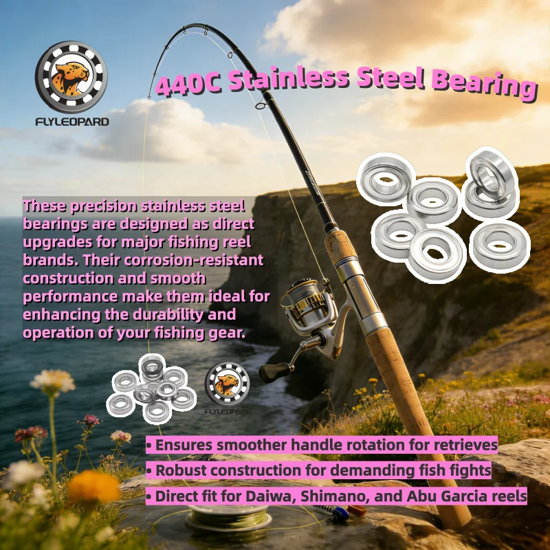 2Pcs 5x8x2.5mm 5x9x3 ABEC-9 Stainless Steel Bearings For DAIWA & SHIMANO &Abu Garcia Reel Handles Bearing Fishing Reel Bearing