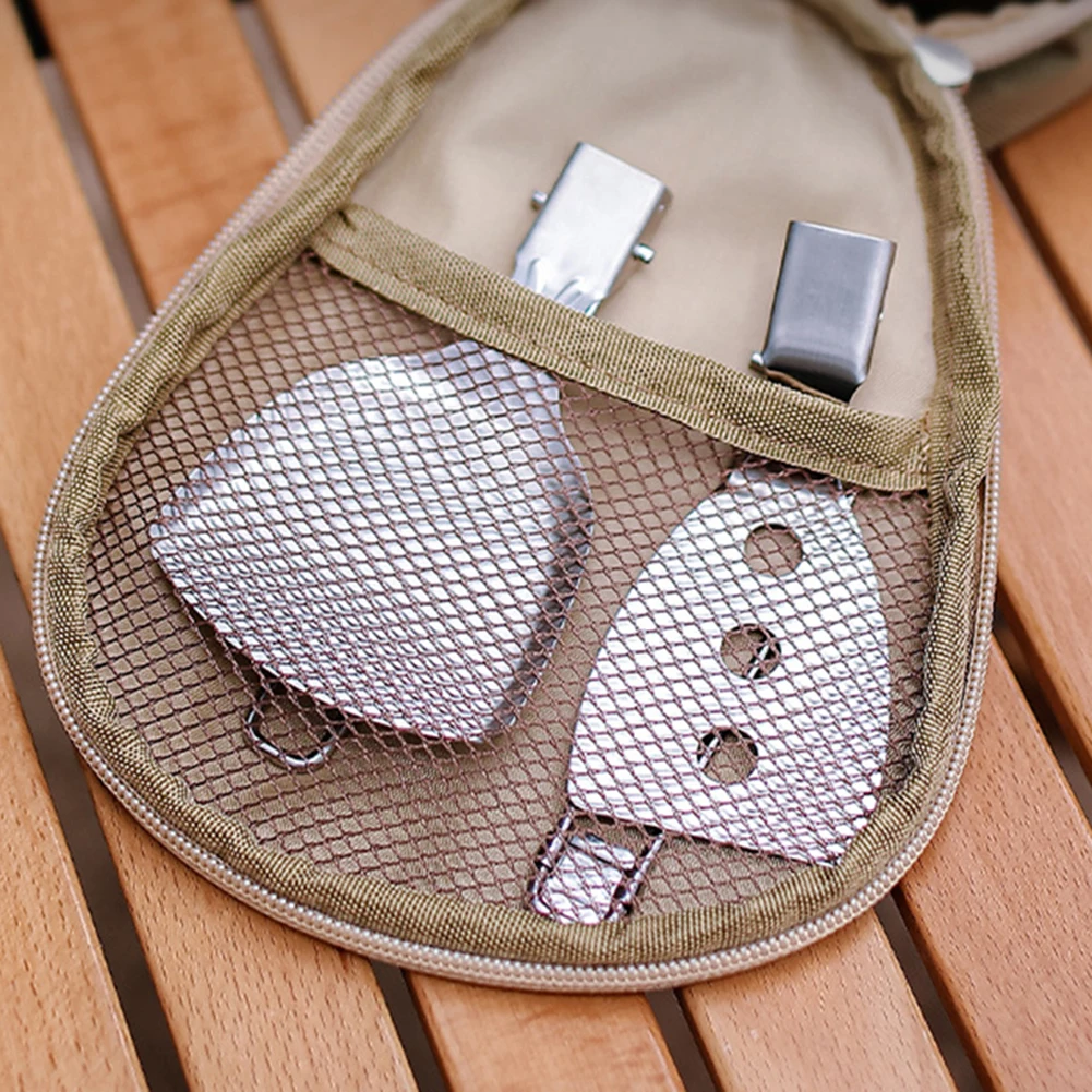 折りたたみキャンプ食器 304 ステンレス鋼スプーンシャベルスパチュラお手入れが簡単旅行ハイキングアウトドア食器