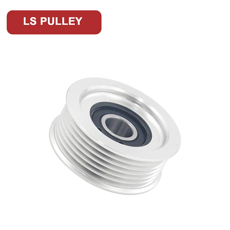 Aluminum LS Billet Grooved Tensioner Pulley for LS1 LS2 LS3 LS6 5.3 6.0 6.2