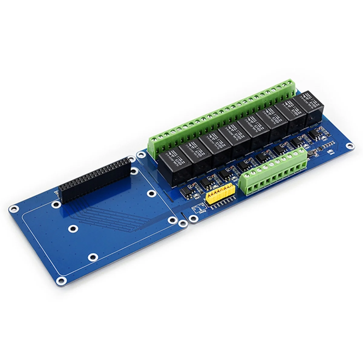 

# 924C 8-канальная плата расширения реле для Raspberry Pi 5/4B (синяя)