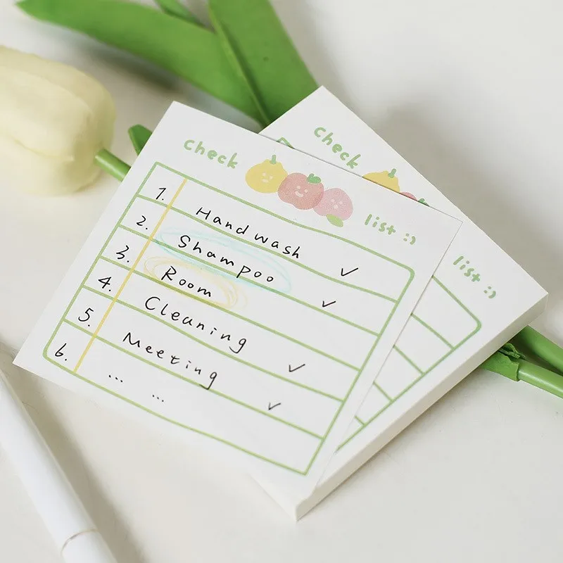 100 Pcs/pack Fun Pattern Designs Pads Assorted Notepads Cute Paper Note Pads Small Scratch Memo Pad Funny Gifts Office Supplies