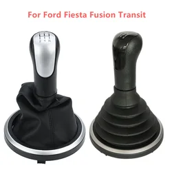 Carro engrenagem Shift Knob para Ford Fiesta, FUSION 2002, 2003, 2004, 2005, 2006, 2007, 2008-, 5 velocidades, 6 velocidades, tampa da bota, Gaiter Acessórios