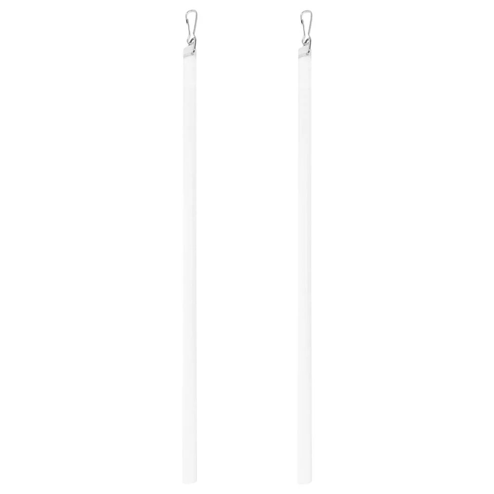 2 Pcs Blind Hook Rod with Roller Window Stick Acrylic Curtain Pull Drapery Replacement Parts