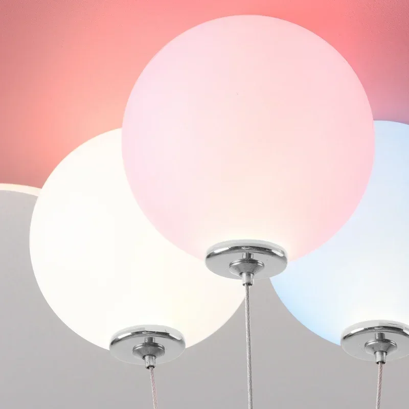 Creative Balloon Chandelier for Children's Bedroom Study Room Cloud/Aircraft Pendant Light with Remote Control Interior Lighting - view 6