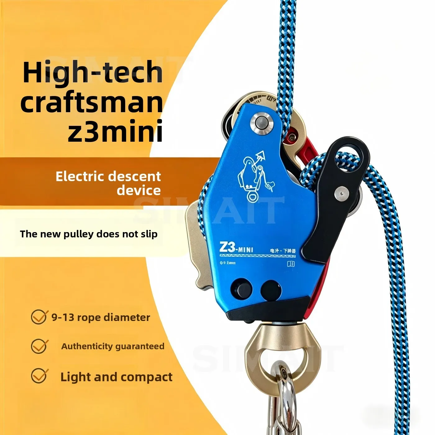 Z3-Prof Electric Rope Climber | High Altitude Lift Retarder for Fire Rescue & Aerial Work