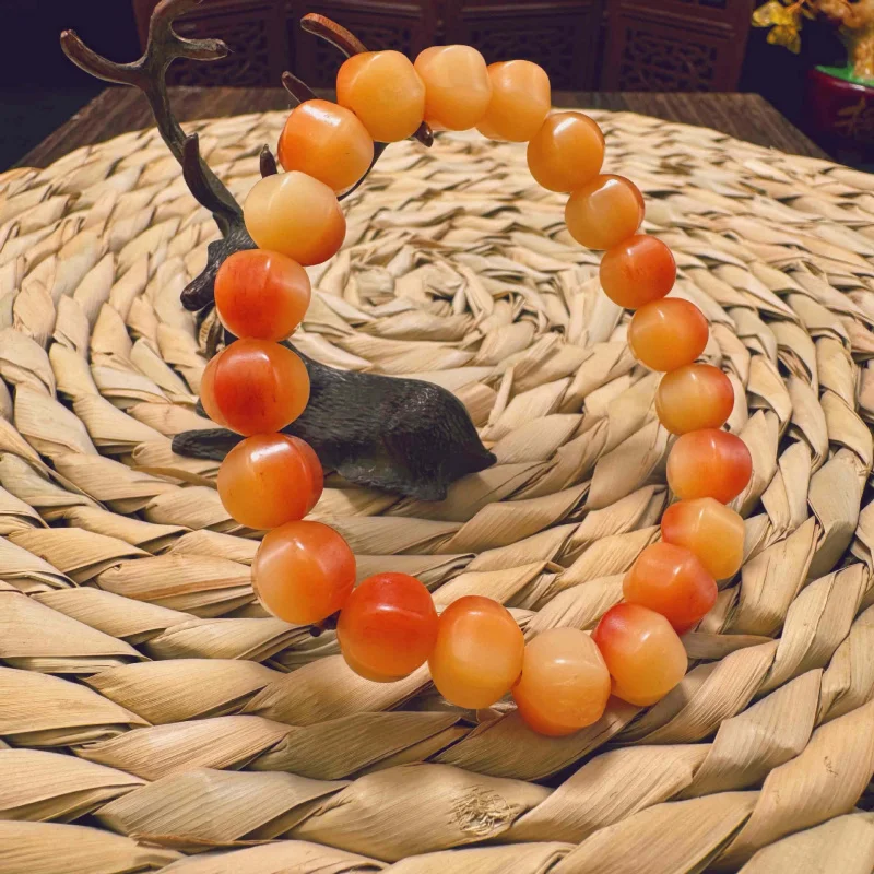 

Нефритовый старый материал, полукруглая кость, один круг, культурный браслет для мужчин и женщин