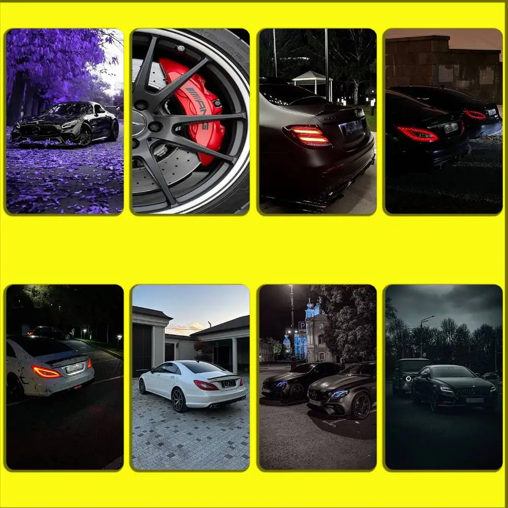 

Sprot Car 63 M-Mecerdes Card Stickers For Debit Bank Credit Cards Metro Bus Pass Sticker Decoration Cover Skin