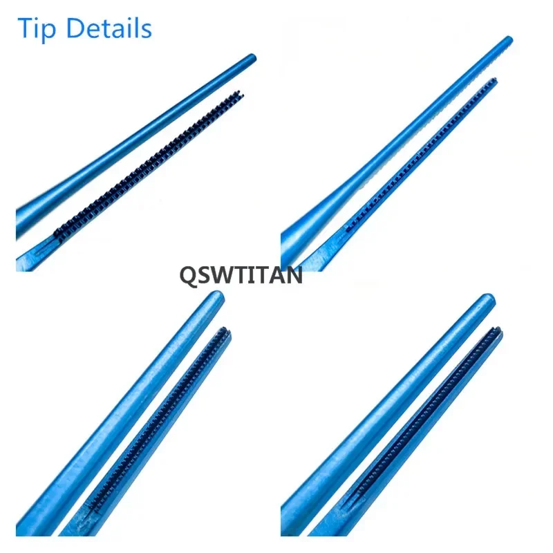 Imagem -02 - Instrumentos Cirúrgicos Microcirúrgicos Longos de 16cm 20cm dos Alicates Vasculares de Titânio Que Dissecam Fórceps Cardíacos com Pontas Atraumatic