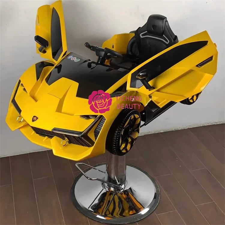 

Yicheng Beauty Luxury Barber Shop Chairs For Children Salon Chair With Car Shape Kids Barber Chair In High Quality