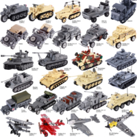 MOC WW2 German Military Sturmgeschütz III Tank Building Blocks Kit Armored Soldiers Figures Weapons Assault Bricks Toys Gift