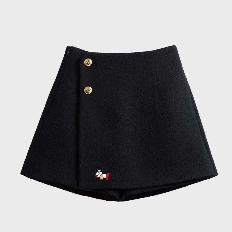 Korean A-line Short Skirt Autumn Golf Wear Women 2024 Luxury Brand Golf Skirt Fashion High Waist Skirt Pants Women Golf Clothing