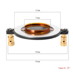 NONE 34.5 38 44.5 51.5 72 74 Core Tweeter Voice Coil Membrane Titanium Film Treble Speaker Repair accessories DIY Parts