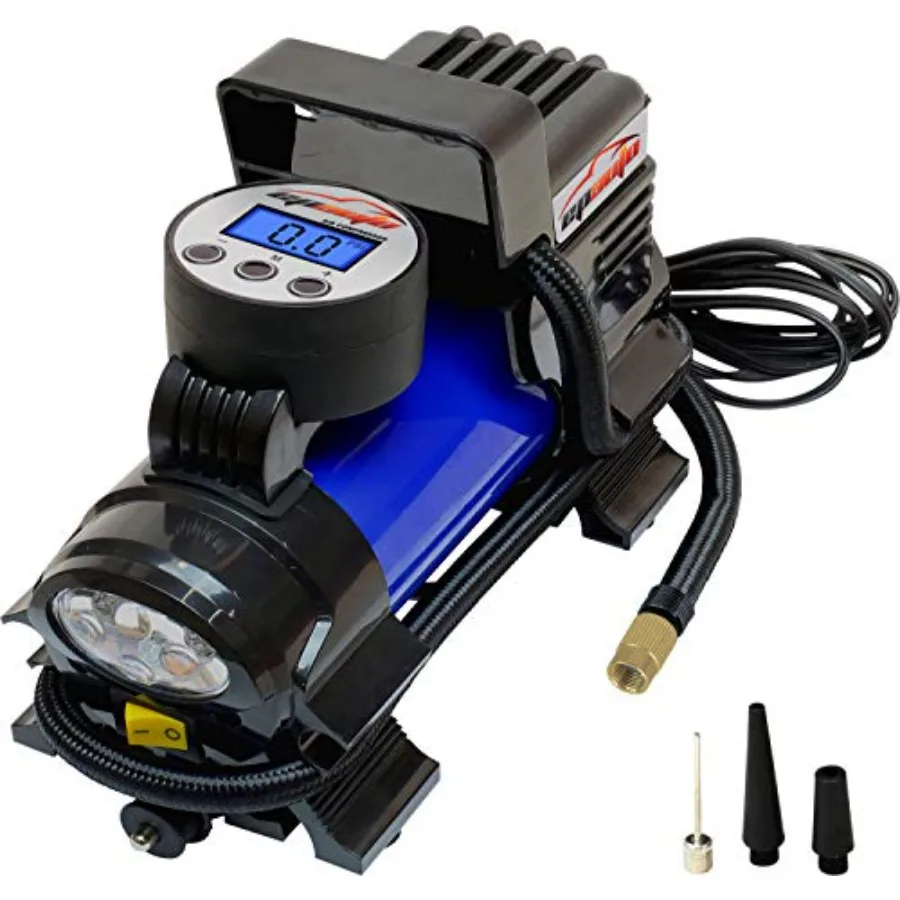 12V DC Portable Air Compressor Pump Digital Tire Inflator