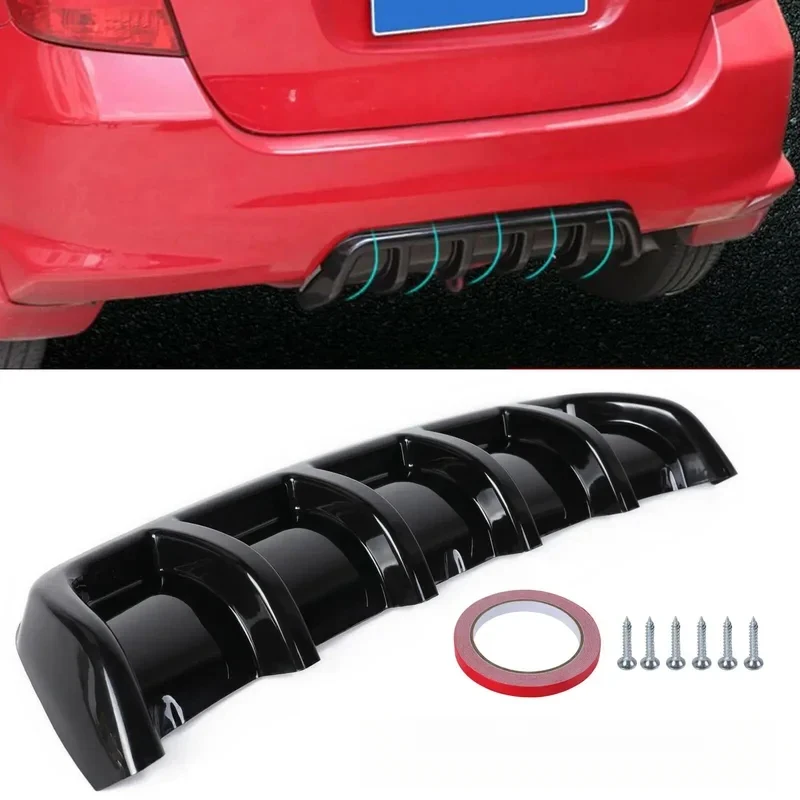 

Самый продаваемый задний бампер для автомобиля: спойлер-«акулий плавник» с 6 изогнутыми элементами, диффузор, защитная накладка. Высокое качество.