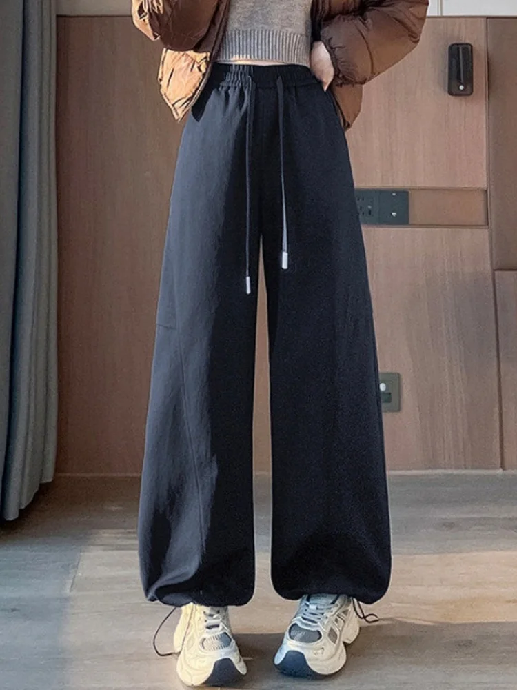 

Женские утепленные брюки Bla Slim Wide Leg для активного отдыха, весна-осень 2026, новые, высококачественные, теплые, из северо-восточного хлопка