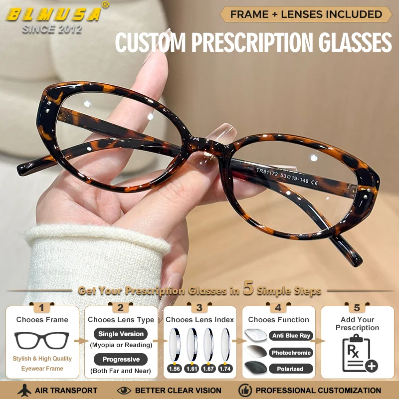 BLMUSA BLMUSA Vintage Anti-Reflective Coating Reading Prescription Glasses Women Versatile Progressive Multifocal Photochromic Eyeware - Aliexpress Deal
