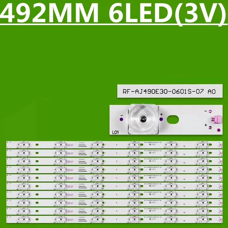 

5 комплектов светодиодной ленты подсветки для RF-AJ490E30-0601S-07 A0 AJ490E32 02 LC-49CUG8362KS LC-490UF8372ES LC-490UF8472ES LC490EQY (SH)(M1)