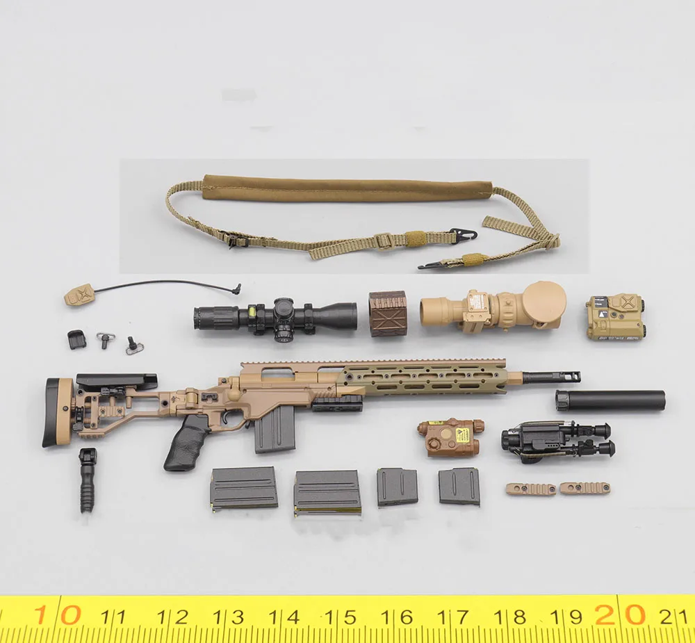 

1/6 EASY&SIMPLE ES 26065S-C 26065SC US. Soldier Doll Toy Model SRL Weapons Sniper with Support Stand PVC Material For 12" Figure